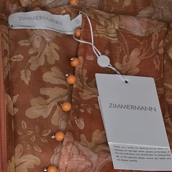 Zimmermann Floral Orange Dress - Picture 4 of 4